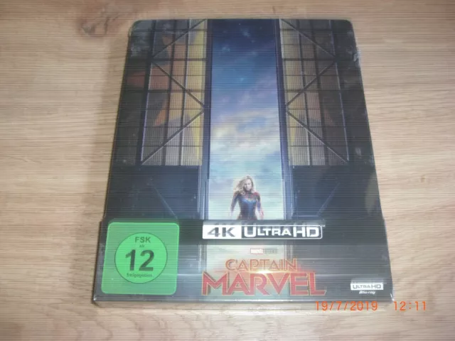 Captain Marvel 4K Ultra HD + Blu-Ray Steelbook NEU