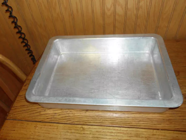 Vtg Rema Air Bake Double Wall Aluminum Cake Pan 13x9 with Clear