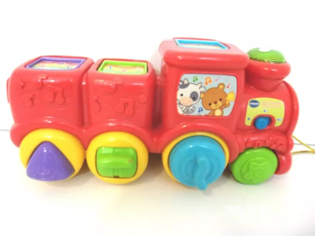 Vtech Interactive Toy Toddler Animal Train Roll And Surprise Red Age 6-36 Months