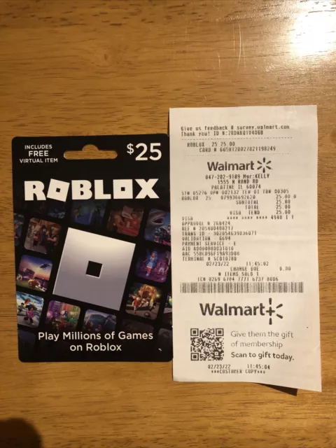 Roblox Physical Gift Card [Includes Free Virtual Item]