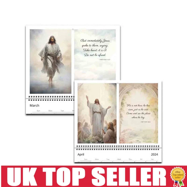 2024 JESUS CHRIST Calendar Jesus 2024 Wall Calendar Monthly Wall