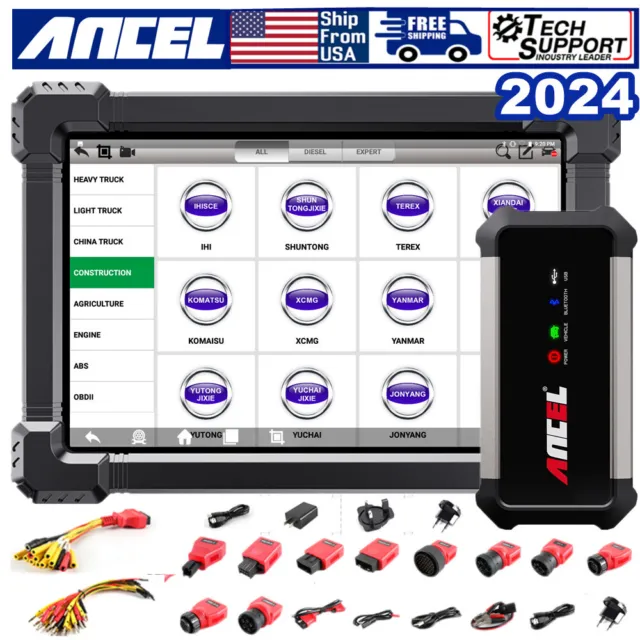 X7 HD 24V 12V Diesel Heavy Duty Truck Scanner ECU Coding All System DPF Regen