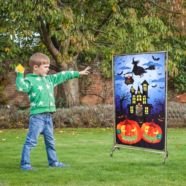 1 pieza Juego de lanzamiento Halloween Fiesta Juegos Halloween Banner colgante