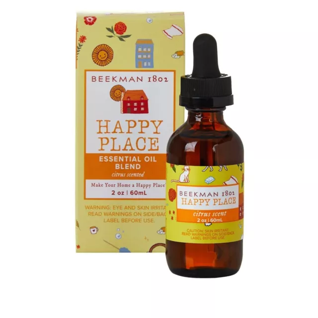 Beekman 1802 Happy Place Essential Oil Fragrance Citrus Scent 2.0 fl oz.