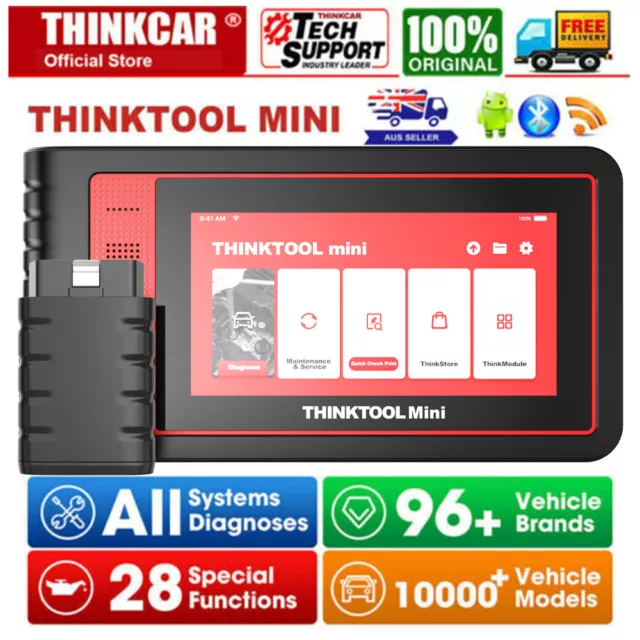 Thinktool Mini All System Car OBD2 Scanner Diagnostic Tool Bidirectional TPMS AU