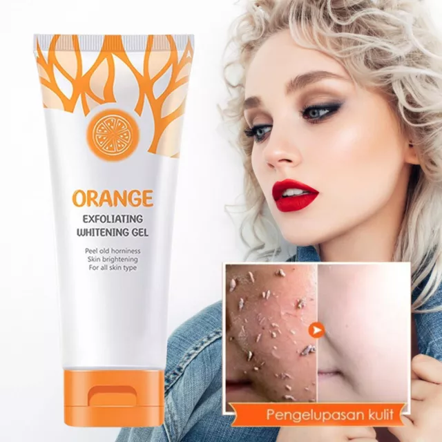 Peeling Gel for Face Orange Brightening Gel Dead Skin Remover for Face Moisturiz