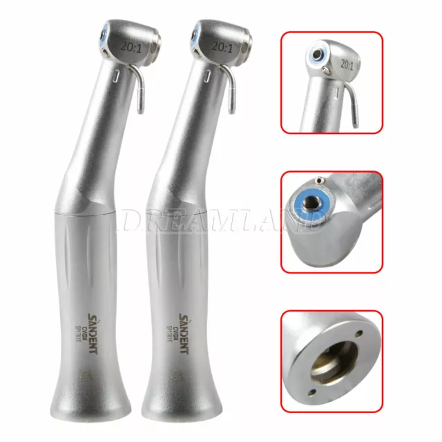 2X Implantat Winkelstück Dental Implant Contra Angle Handpiece 20:1 Push NS