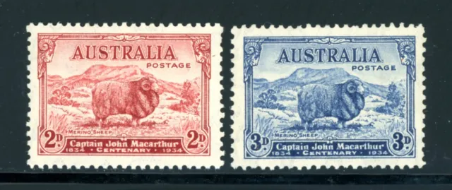 Australia Scott #147-148 MNH Merino Sheep FAUNA CV$36+ 382970 ish-1