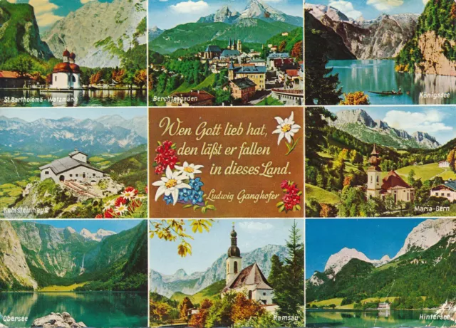 Bild-Postkarte (Ansichtskarte): Gruß aus Berchtesgaden   (690D)