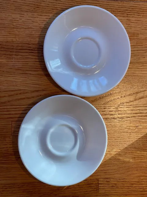 Set of 2 Winter Frost White CORELLE by CORNING saucers