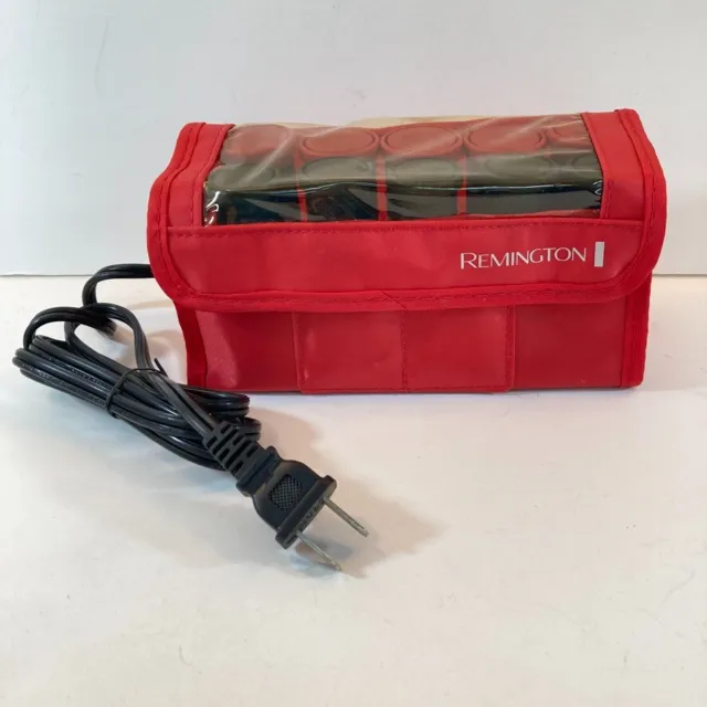 Remington All That! Electric Hot Rollers 10 Hair Curlers Travel Case Clips NWOB