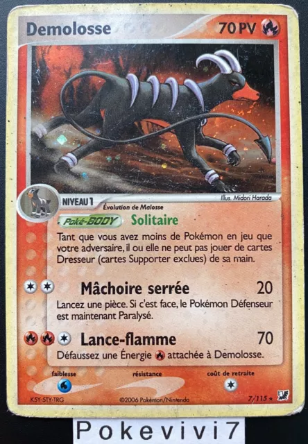 Carte Pokemon DEMOLOSSE 7/115 Holo Bloc EX Forces Cachées FR