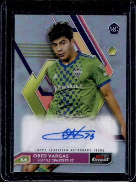 2023 Topps Finest MLS Obed Vargas Autograph Rookie Auto RC #A0OV Seattle