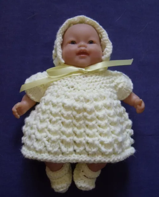 4pce Baby Lemon set Hand Knitted Dolls Clothes 20-22cm 8-9inch