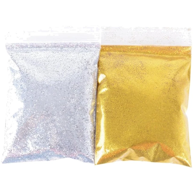 Glitzerpulver Set 4 Farben - Für Basteln, Gesichtsschminke & Dekoration