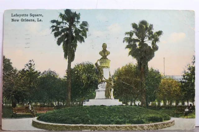 Louisiana LA New Orleans Lafayette Square Postcard Old Vintage Card View Post PC