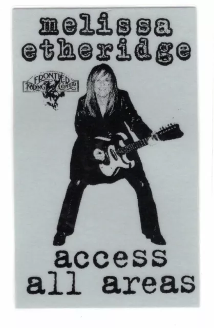 Melissa Etheridge 1994 Tour Laminated Backstage Concert Pass