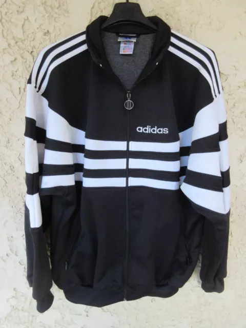 Veste ADIDAS vintage football training jacket giacca noir 180 L