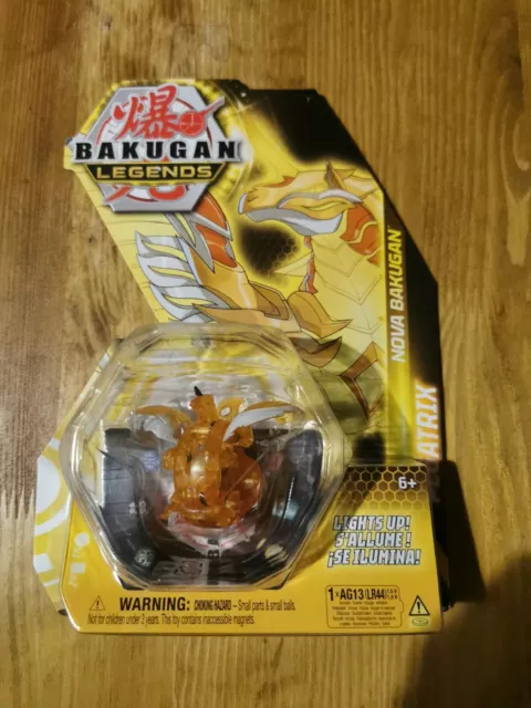 Bakugan Legends, Nova Pegatrix (Gold), Light Up Bakugan Action Figures with  Trading Card 