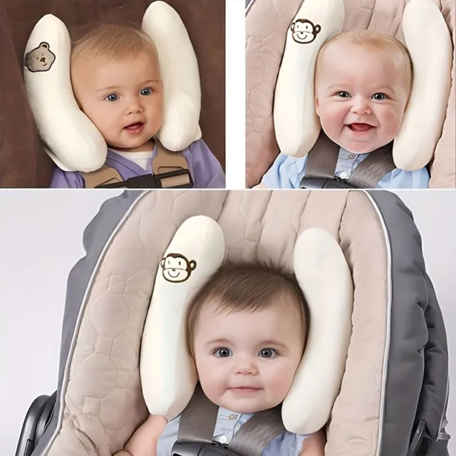 Comfortable Banana-Shaped Neck Pillow For Babies - Perfect For Strollers & Car S