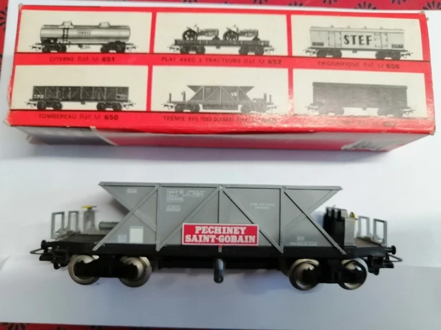 Jouef 6575 Ho - Wagon Trémie Bogie Fond Ouvrant Rhône-Poulenc - Échelle HO - Neuf En Boîte