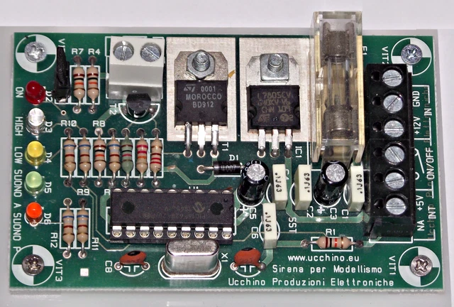 Modulo UPE sirena bitonale italiana per modellismo dinamico