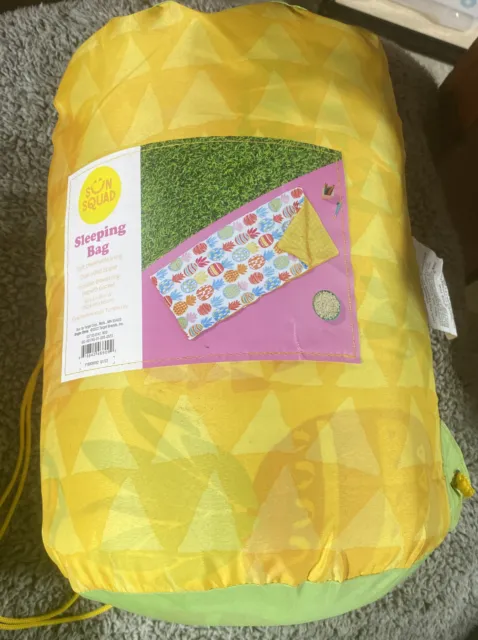 Saco de dormir impreso para niños con saco de transporte piña - escuadrón solar piñas divertido