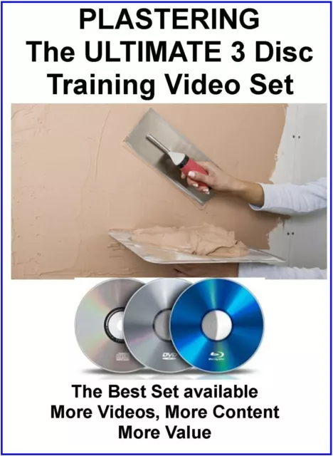 How to Plaster DVD training course  3 DVD Set Learn Plastering in a few days