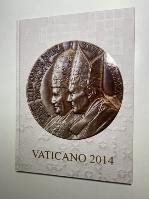 2014 Vaticano Libro Annata Folder Album Ufficiale Completo