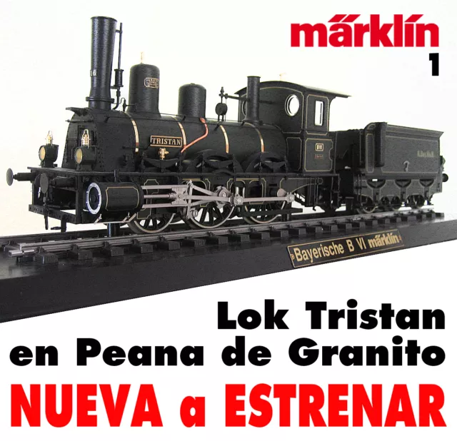 MÄRKLIN 55530 esc 1. Lok Tristan K.Bay.Sts.B. NUEVA a estrenar, en caja y peana.