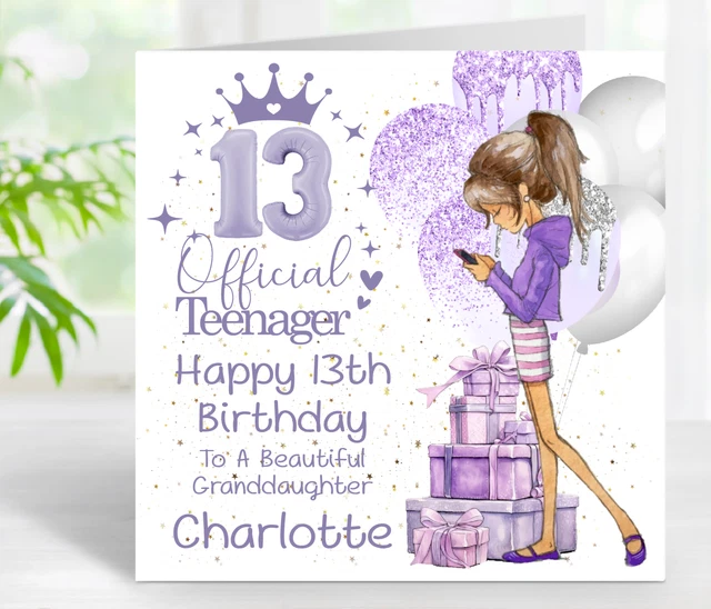 Personalised 13th Birthday Card for sale | UK