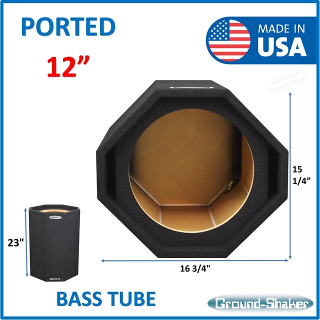 12& BASS TUBE Single Ported Subwoofer Box Vented Subwoofer Enclosure