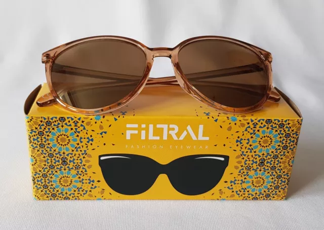 Filtral Fashion Eyewear Damen Sonnenbrille beige 100% UV Schutz Neu