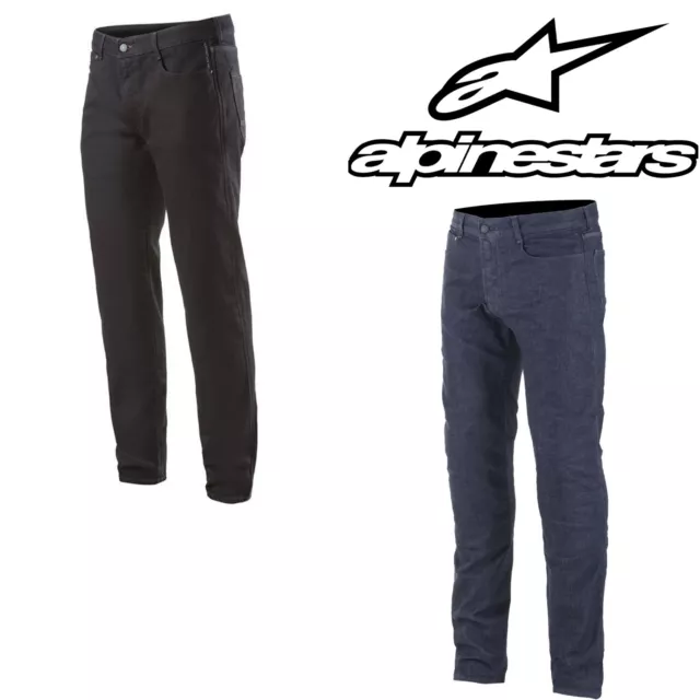 Alpinestars Motorradjeans COPPER V2 Denim Stretch Regular-Fit Aramid CE mit Knie