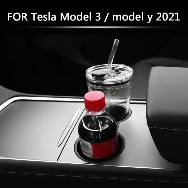 Inserto supporto tazza console centrale per accessori auto Tesla Model 3 Modello Y 2021