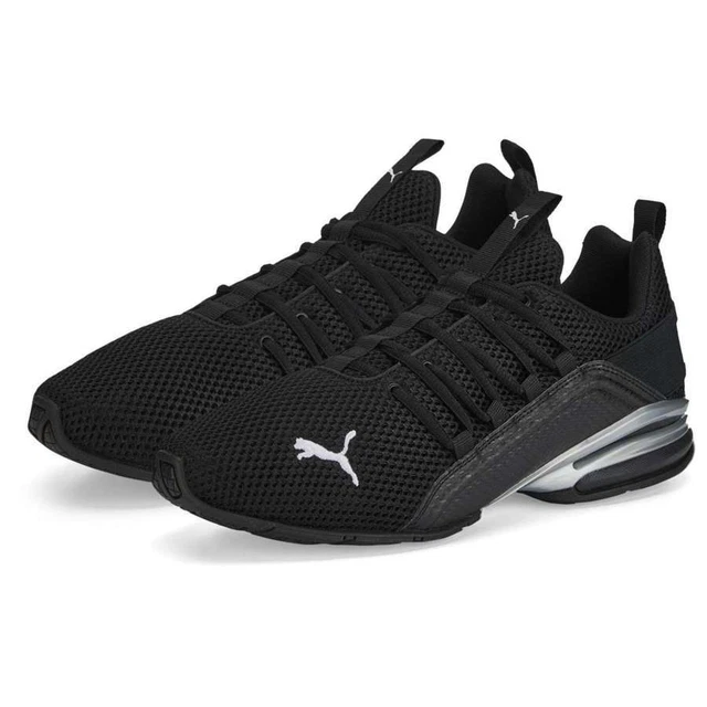Puma AXELION LS BLACK-PUMA WH Herren Sneaker Turnschuhe Sportschuhe 194384-11