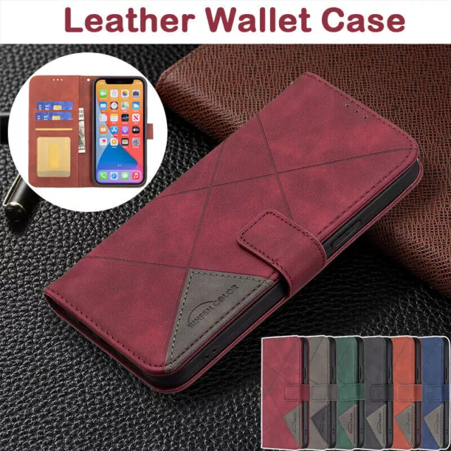 For Samsung Galaxy M14 M32 M33 M34 M52 M53 Leather Protective Flip Wallet Cover