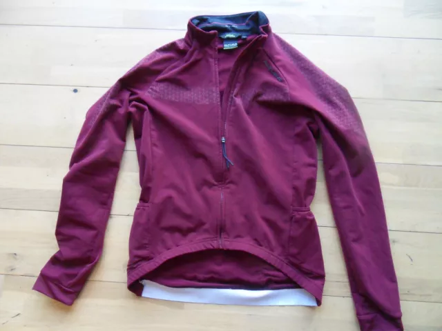 ALTURA Become Darkproof Womans Cycling Jersey Jacket Full Zip Top M Wine