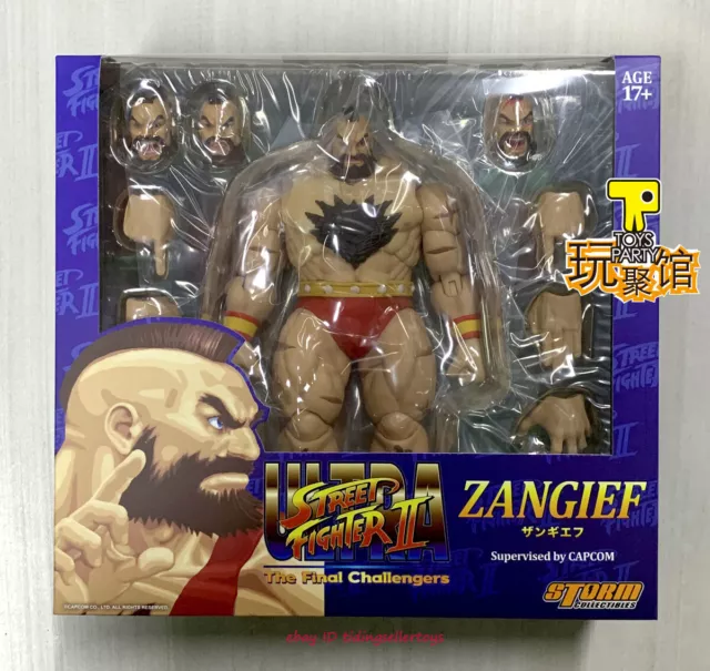 Storm Toys Zangief Street Fighter II 1/12 Action Figure Model Red 6'' 2022