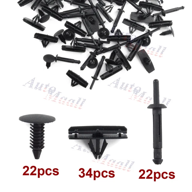 78pc Full Fender Flare Hardware Clip Mounting Kit For 2007-2018 Jeep Wrangler JK