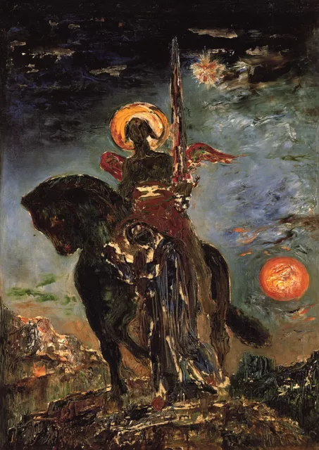 Gustave Moreau: La Parque et l'ange de la Mort (Angel of Death) Art Print/Poster