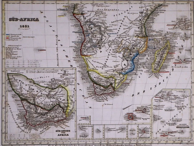 Dated 1831 Universal Atlas Map ~ SOUTH AFRICA - CAPE COLONY ~ (10x12)-#1310