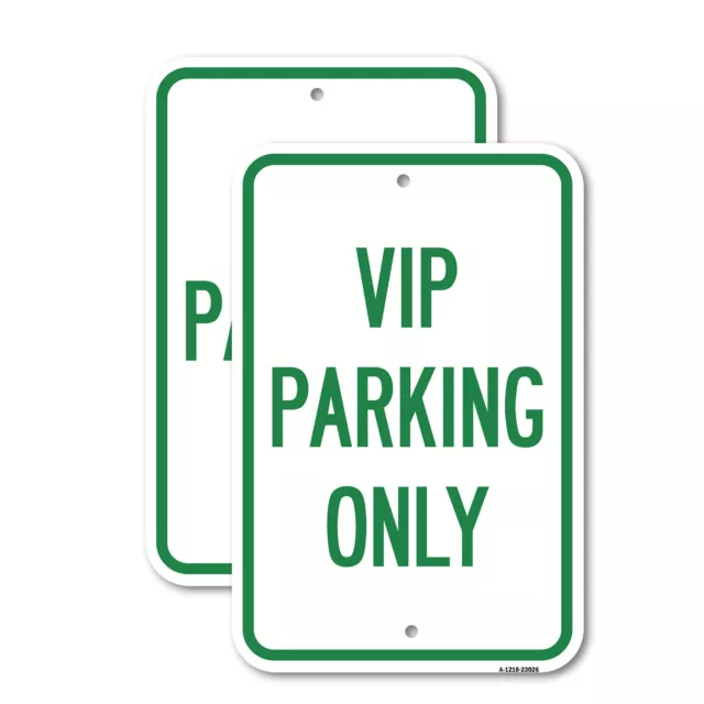 Reserved Parking Sign VIP Parking Only Heavy Gauge Aluminum Parking Sign