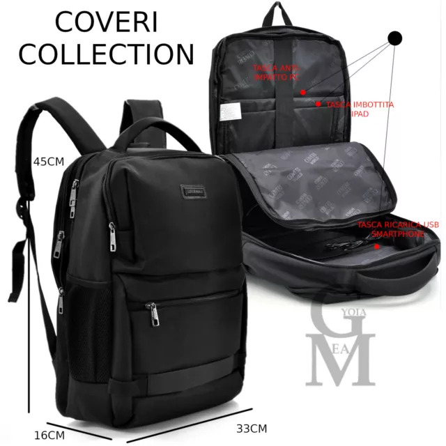 Zaino coveri rigido elegante casual nuovo porta pc ufficio laptop ipad documenti