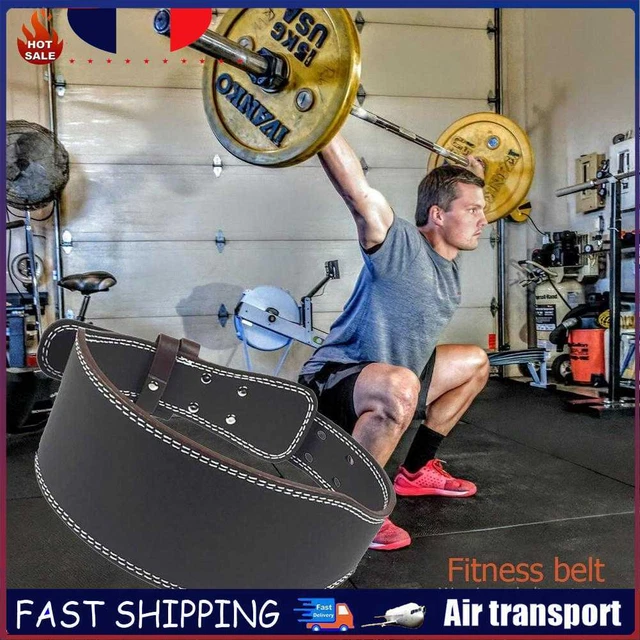 Weightlifting Belt Bodybuilding Fitness Barbell Waist Protector Belt (M) ~