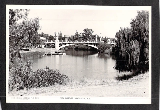 B4668 Australia SA Adelaide City Bridge #9260 vintage Rose Series postcard