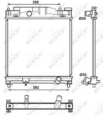 Radiateur NRF 53885 - Pour Mercedes Sprinter, VW Crafter (2006+), Refroidissement Moteur - 13