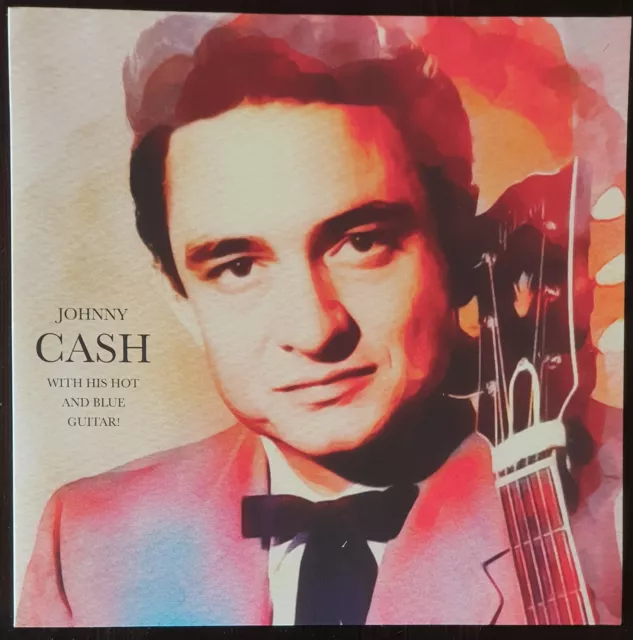  12" Johnny Cash ! With his hot and Blue Guitar !  Neu ! Color Vinyl !