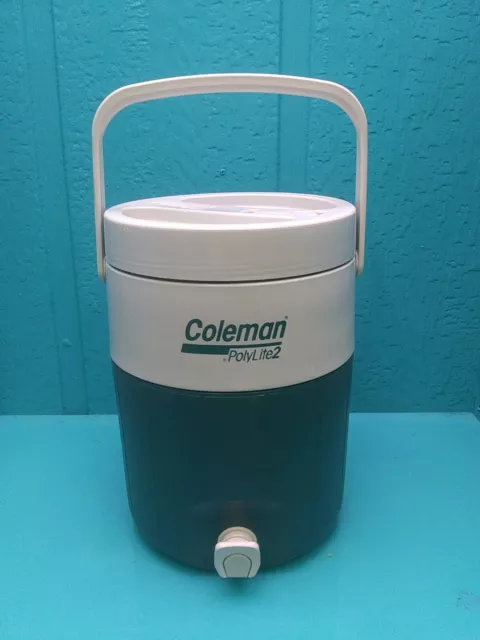 Vintage Coleman 2 Gallon Insulated Water Cooler With Spigot, Water