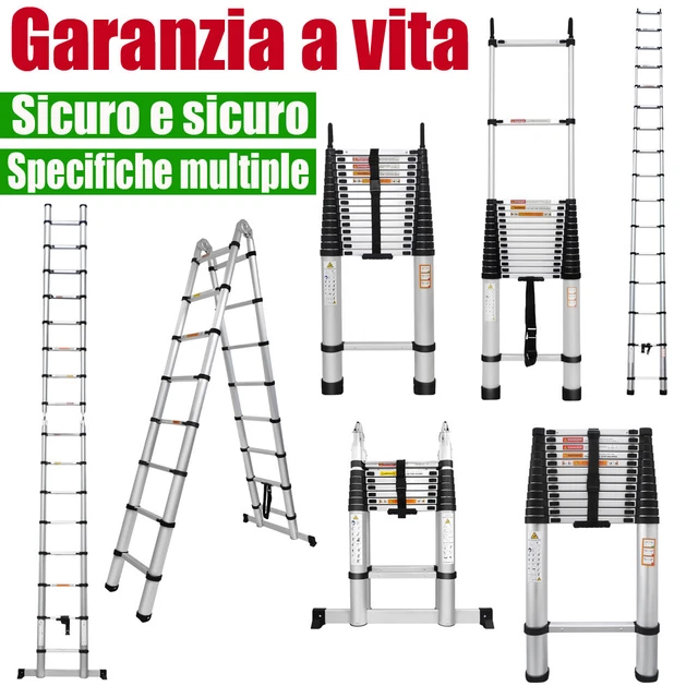 EN131 Scala telescopica in alluminio multifunzione Scala telescopica Pieghevole